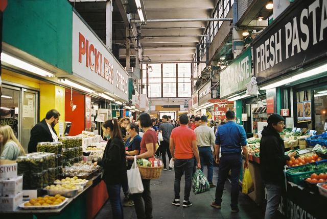 1:30 PM • Lower East Side — Essex Street Market: Vendors and shoppers fill the bustling indoor market with pickles, knishes, fresh pasta in this LES institution.